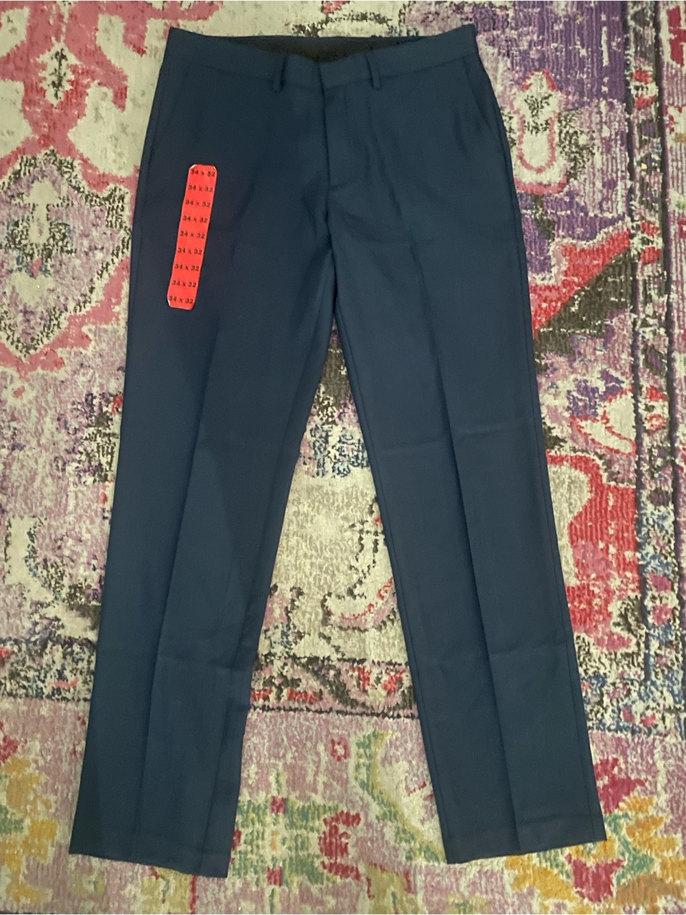 Haggar Classic Men's Dress Pants in Navy Blue